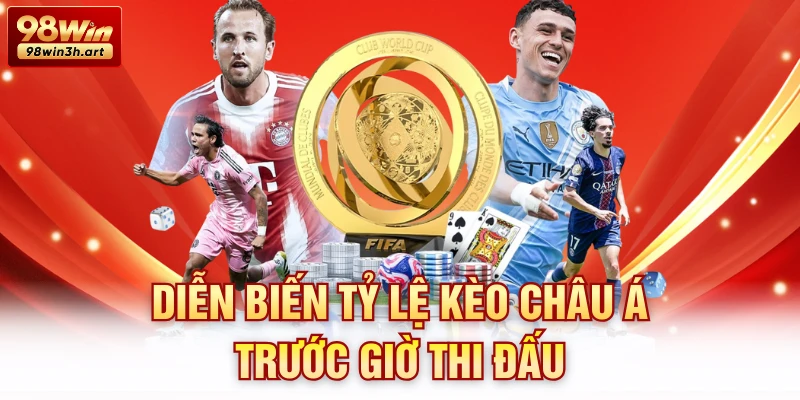 Diễn biến tỷ lệ kèo châu Á trước giờ thi đấu