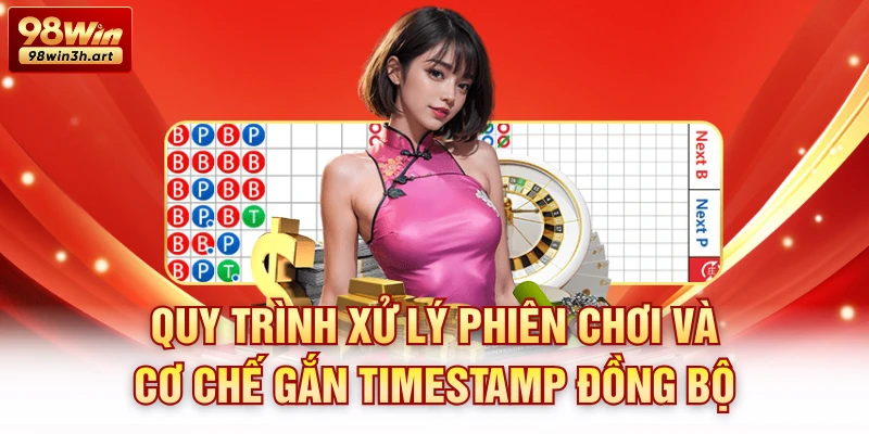 Quy trình xử lý phiên chơi và cơ chế gắn timestamp đồng bộ
